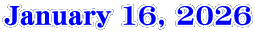 January 16, 2026