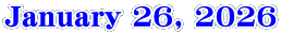 January 26, 2026