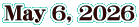 May 6, 2026