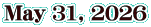 May 31, 2026