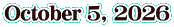 October 5, 2026