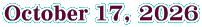 October 17, 2026