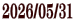 2026/05/31